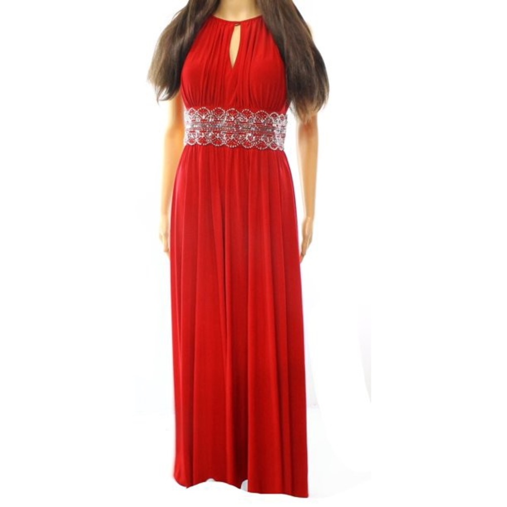 R&M Richard’s Sleeveless Gown with Rhinestones